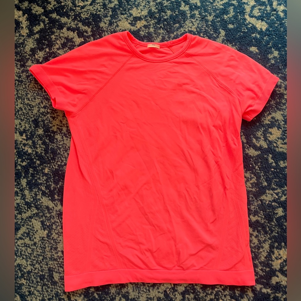 Hot neon pink ATHLETA GIRL shirt